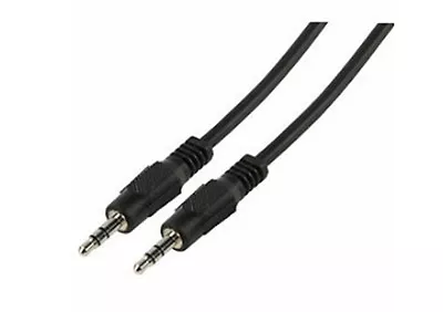  Car Stereo Cable Lead Auxilary Jack To MP3 Phone Etc Headphone Socket 1.2 Mtr • £2.88