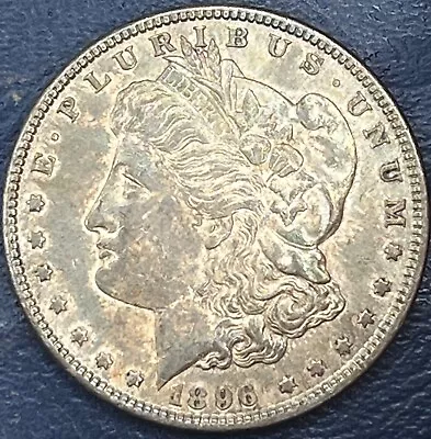 1896 Morgan Silver Dollar Au Toned 1115-13 • $29