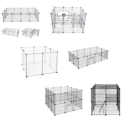 £32.99 • Buy Puppy Playpen DIY Pet Fence Rabbit Small Animal Play Pen Cage Metal Enclosure