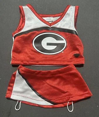 Build A Bear Red Cheerleading Uniform UGA University Of Georgia Cheer Bulldogs • $17.24