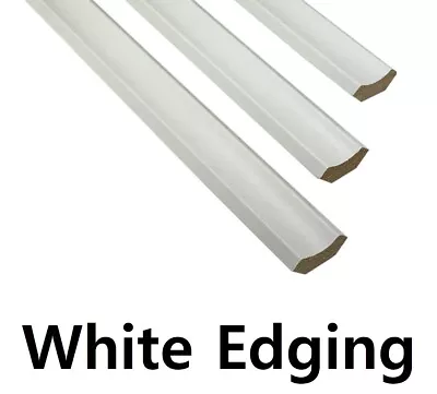 White Scotia Beading Molding - 10 Pieces - 1.2metre Lengths - Floor Edging Strip • £17.76