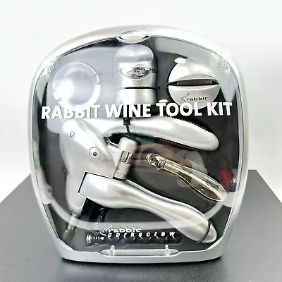 Rabbit Wine Tool Kit 6 Piece Lever Corkscrew & Tools - Metokane NEW Sealed • $14.95