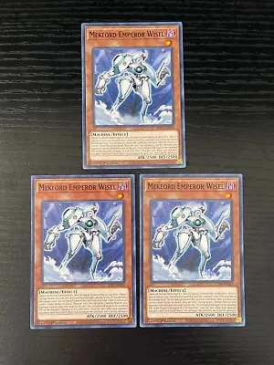 Yugioh! 3x Meklord Emperor Wisel - LED7-EN023 - Common - 1st Edition Near Mint • $0.99