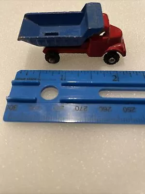 Vintage Miniture Dump Truck - Steel Body Blue/ Red • $10