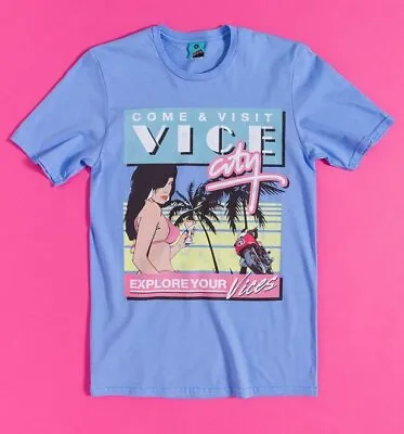 $22.06 • Buy Come And Visit Vice City Blue T-Shirt