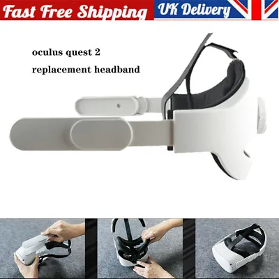 Adjustable VR Headset Headband Accessories For Oculus Quest 2 Elite Head Strap • £17.45