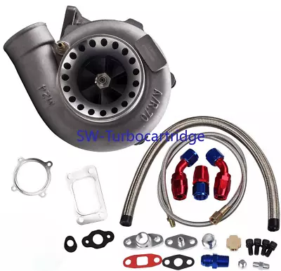 GT35 GT3582 GT3540 T3 AR.70 AR.63 FLOAT BEARING TURBO CHARGER W/Oil Line Kits • $284.99