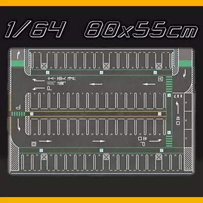 Diorama 1/64 Parking Lot Mat Model Car Scene Display Large Garage Mouse Pad NEW • $34.87