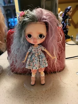 Custom Middie Blythe Fashion Ooak Doll/Natural Hair • $350