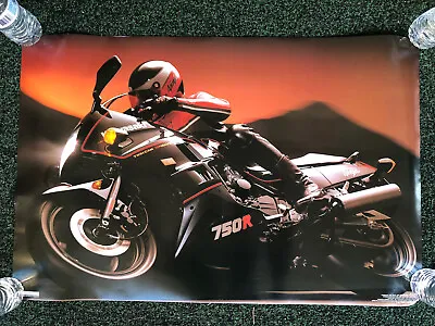 Vintage Kawasaki Ninja 750R Poster 21  X 32  1991 RARE • £11.40