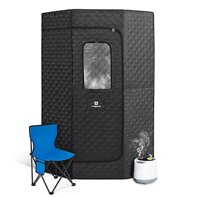 1600W 4L Full Size Portable Steam Sauna Personal Home Indoor Spa W/ RemoteChair • $169.99