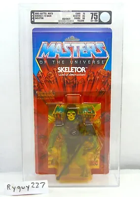 MOTU Skeletor AFA 75 Graded Masters Of The Universe MOC He Man Sealed • $2295
