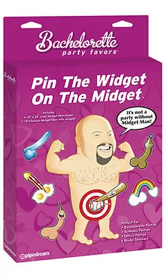 Pin The Widget On The Midget Game Junk On Hunk Hens Night Bachelorette Party • $34.73