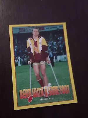 1997 AFL MAGGI NOODLES FOOTY BLOOPERS CARD Michael Voss Bear With A Sore Foot #3 • $1.50