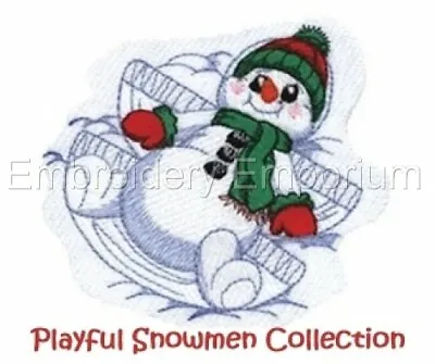 £7.95 • Buy Playful Snowmen Collection - Machine Embroidery Designs On Cd Or Usb