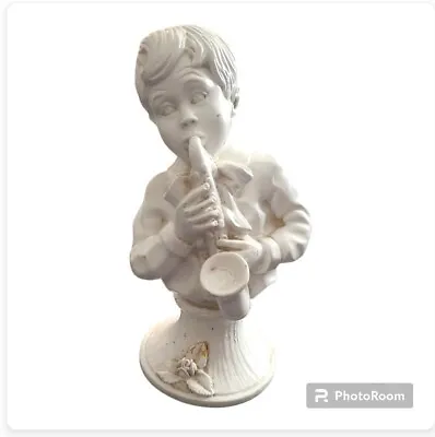 $12 • Buy 1971 V Kendrick Boy With Saxophone Statue Universal Statuary Corp Chicago #1368