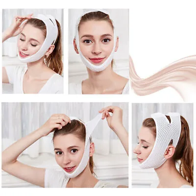 $5.48 • Buy Face Lift Up Cheek Band V-Line Thin Mask Strap Bandage Lifting Slimming Belt