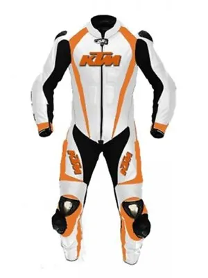 KTM Motorcycle Leather Racing Suit Motorbike Riding Suit All Sizes Available • $356.21