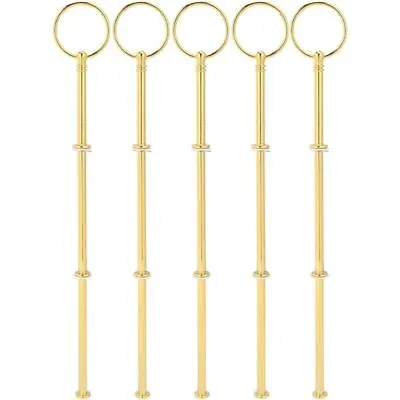 5 Set Wedding Metal Gold 3 Tier Cake Stand Center Handle Rods Fittings Kit • £12.76