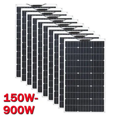 150-900W Mono Solar Panel Kit 12V RV Camping Marine Home Off-grid Battery Charge • $234