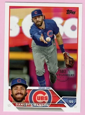 2023 Topps 582 Montgomery Club #379 Dansby Swanson Chicago Cubs • $1.39