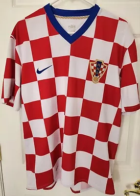 Croatia National Team 2008/2009 Home Football Shirt Nike Fit Soccer Jersey Large • $87.90