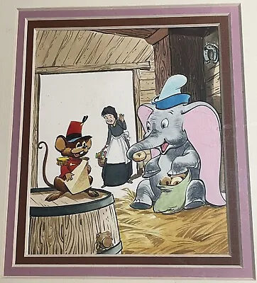 Disneyland Magazine Original Watercolor Painting Of Dumbo And Timothy 1975 • $399.99