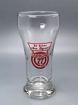 Arrow 77 Beer Sham Glass / Vtg Tavern Barware Advertising / Man Cave Bar Decor • $29.95