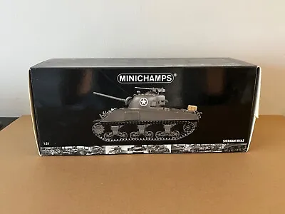 Minichamps Sherman M4A3 WWII US Military Tank 1:35 Scale • $99.99