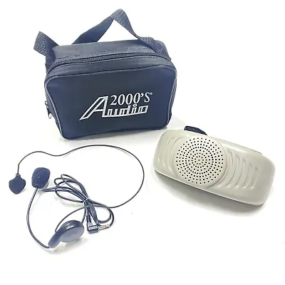 Audio 2000'S AWP6202 Waistband Portable PA System With A Headset Microphone A7 • $29.95