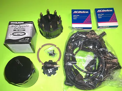 TUNE UP KIT WIRES CAP ROTOR Spark PLUGS FILTERS Mercruiser 5.0 5.7 7.4 M74TBOLT • $120