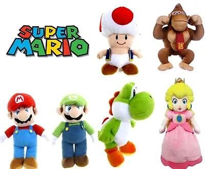 Official New 12  Super Mario Bros Plush Soft Toy Nintendo Toy Mario Luigi • £13.99