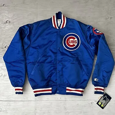 Vintage MLB NEW W/ Tags Chicago Cubs Starter Satin  Jacket Size Medium -USA Made • $399