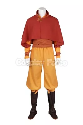 Avatar The Last Airbender Aang Cosplay Costume Men Halloween Outfits C08887 • $118.80