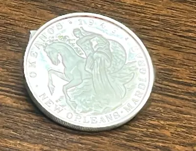 1971 OKEANOS .999  Silver New Orleans Mardi Gras Doubloon Coin • $32.99