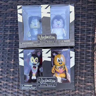 Disney Vinylmation Spooky Series 1 & 2 Frankenstein Mickey & Minnie Mouse - NIB • $35