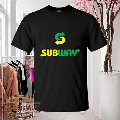 Mens Clothing Tshirt Subway Eat Logo Black Color Shirt • $9.50