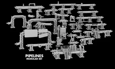 Warhammer 40k Epic Space Marine Terrain Pipelines Printed • $7.99