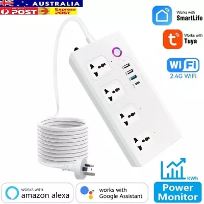 Wifi ZigBee Tuya Smart Power Board With 4 Outlets 4 USB For Alexa Google Home • $53.19