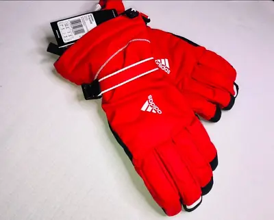 Adidas Winter Gloves Terrex Padded Ski Warm Olympic Team GB Red Hiking Snowboard • £30