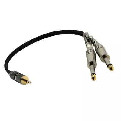 £9.50 • Buy 3.5mm Jack Stereo To 2 X 6.3mm Jack Mono Adapter Cable Splitter Cable 30CM