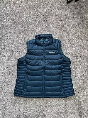 Eddie Bauer Vest Women’s 2XL Tall Teal Green First Ascent EB800 Down Puffer • $45