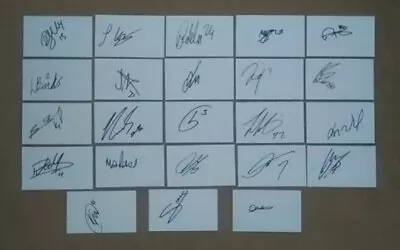 Coventry City FC Set Of 23 Hand Signed 5 X3  White Cards 2024 • £22