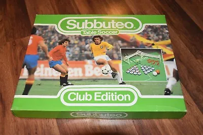 Vintage SUBBUTEO Club Edition Finger Rod Table Soccer Football Foosball Game • $115