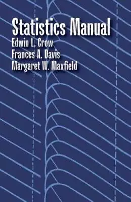 Statistics Manual (Dover Books On Mathematics) - Paperback - ACCEPTABLE • $3.95