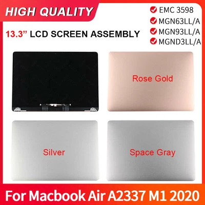 $179.59 • Buy For MacBook Air M1 A2337 2020 LCD Screen Display Assembly Replacement EMC 3598