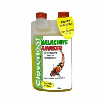 Cloverleaf Malachite Answer Fungus Parasite White Spot Pond Koi Fish Treatment • £20.95