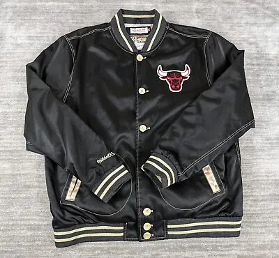 Mitchell & Ness Chicago Bulls Wool Satin Jacket Size 3X-Large • $119.99