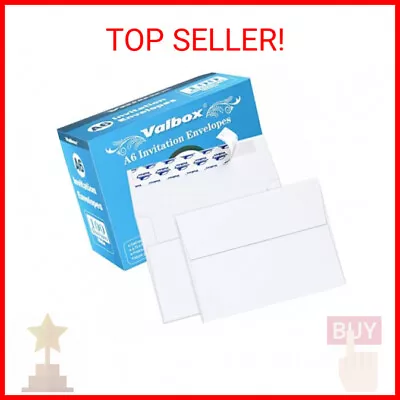 100 Qty A6 Envelopes Self Seal 6.5 X 4.75 White Kraft Paper For 4x6 Cards Photo • $19