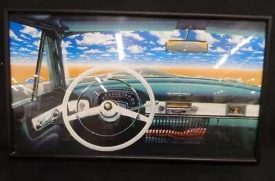 Vintage DAPY Paris Poster Radio Mid-Century Cadillac Dashboard Clock MINT - RARE • $299.99